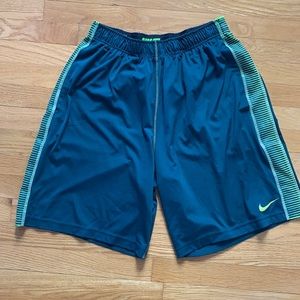 Green Nike running shorts men’s size Large